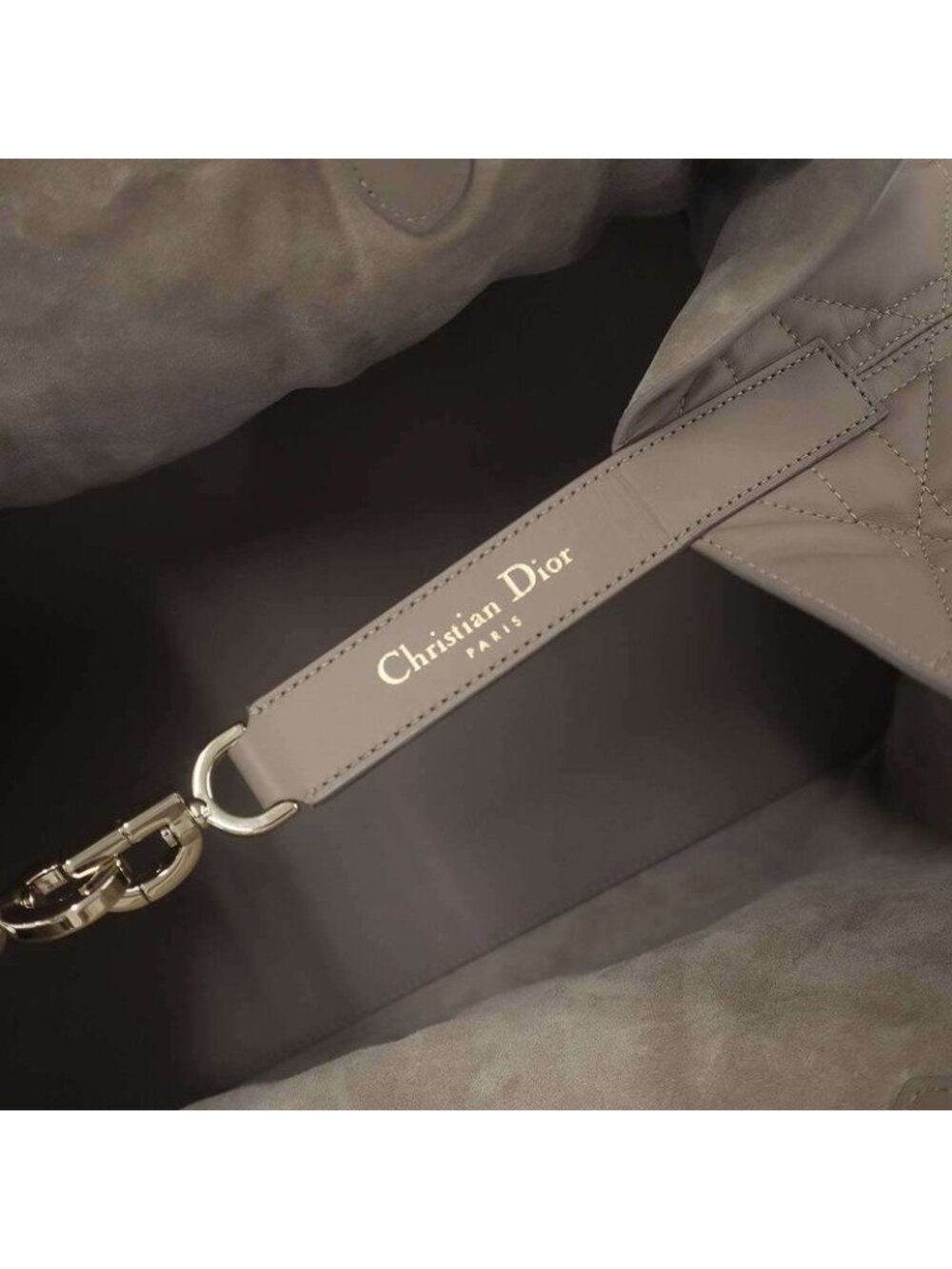 Dior Toujours Bag Large Macro Cannage Calfskin Beige - Picture 5 of 8